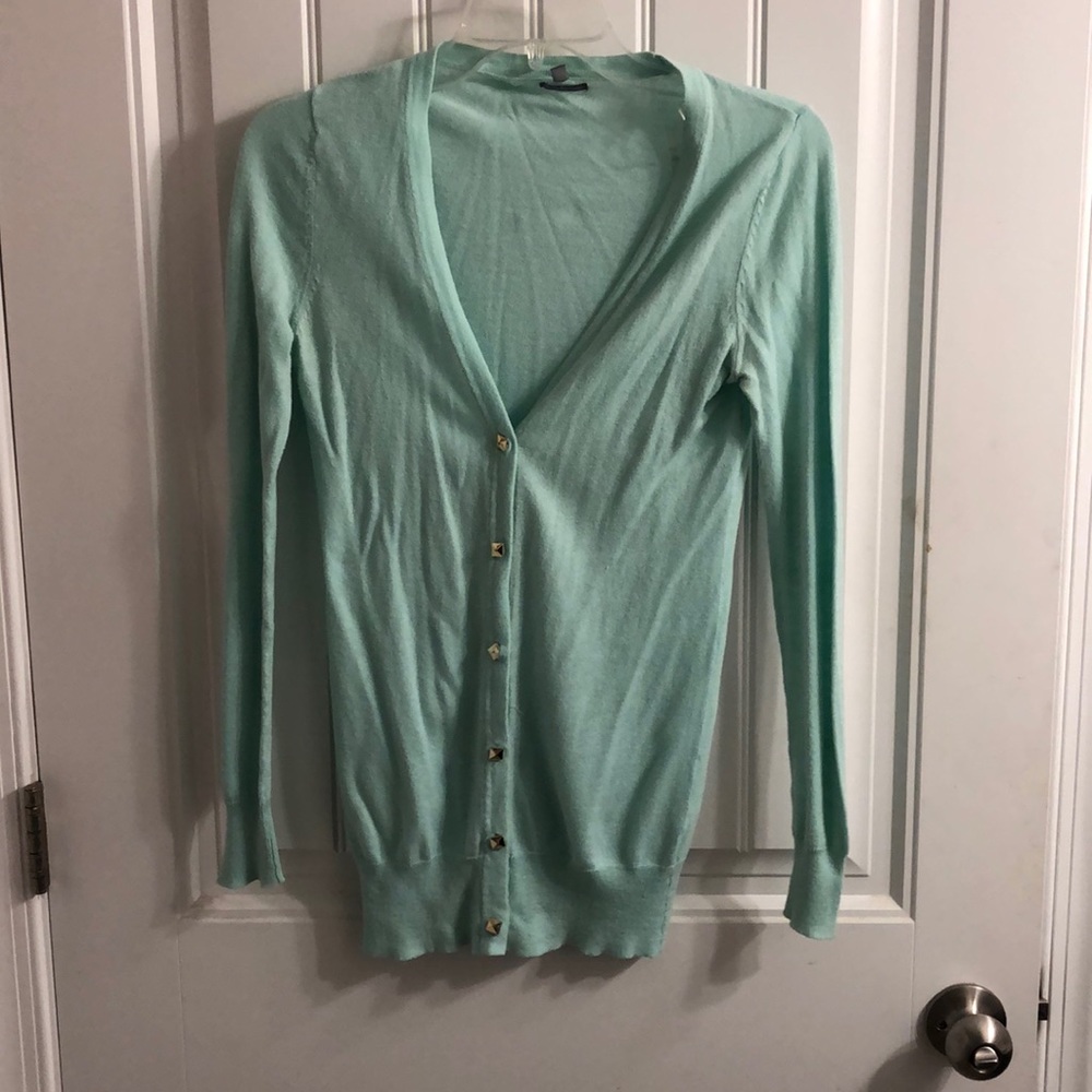 Charlotte russe small aqua cardigan